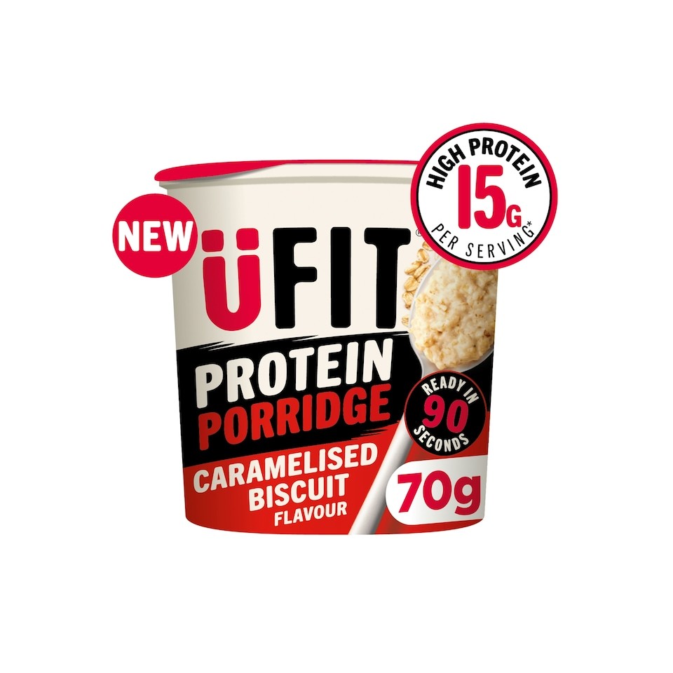 UFIT Protein Caramelised Biscuit Porridge Pot 70g