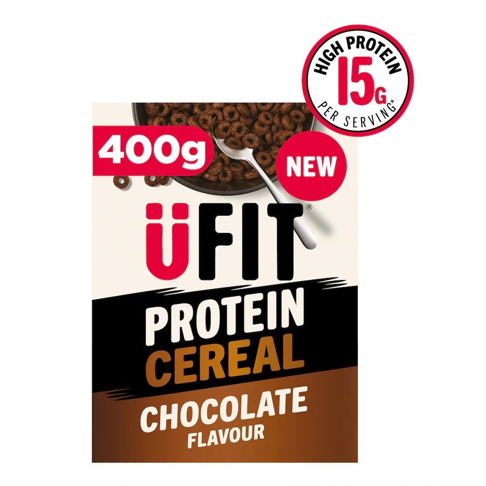 UFIT Protein Chocolate Hoops Cereal 400g