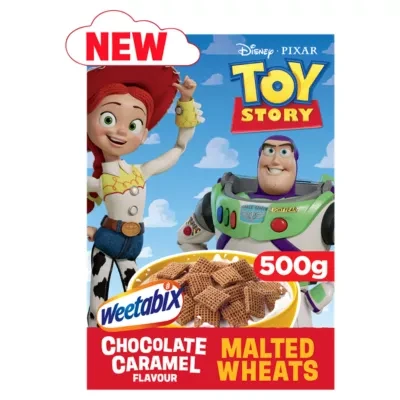 Disney Pixar Toy Story Chocolate Caramel Flavour Malted Wheats 500g