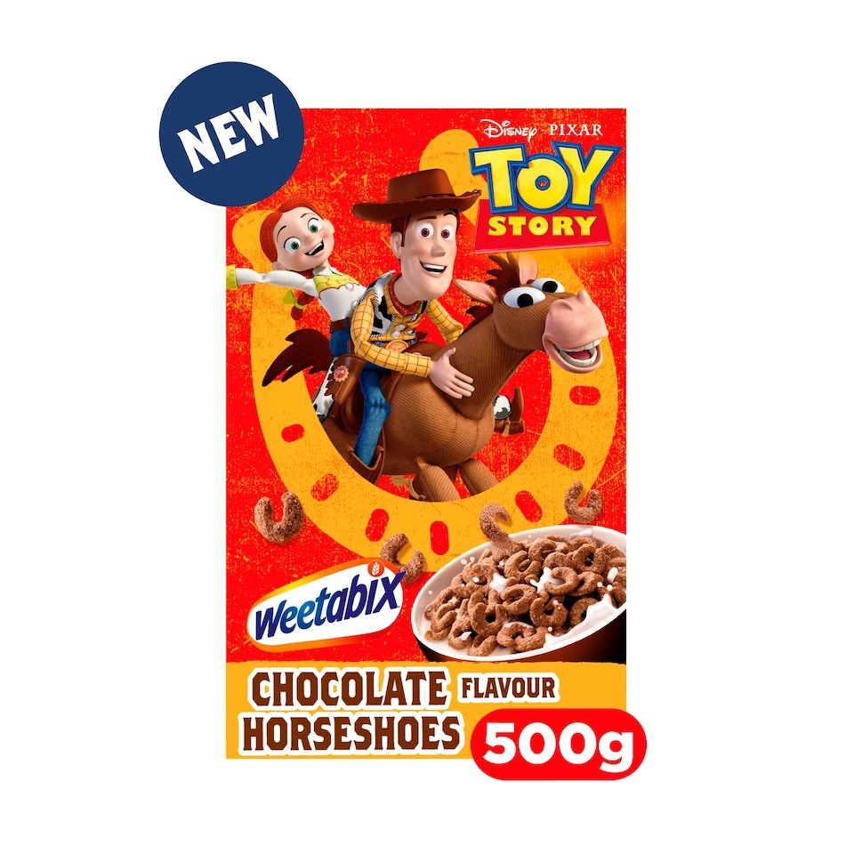 Disney Toy Story Chocolate Flavour Horseshoe Cereal 500g