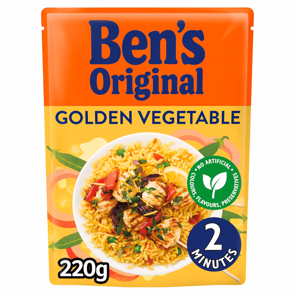 Ben's Original Golden Vegetable Microwave Rice 220G