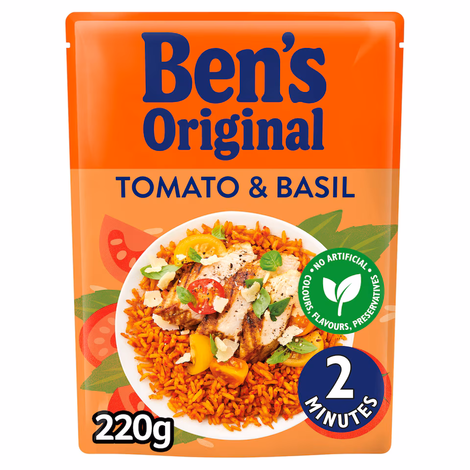 Ben's Original Tomato Basil Microwave Rice 220G