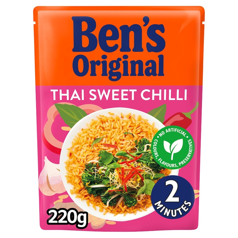 Ben's Original Thai Sweet Chilli Microwave Rice 220G