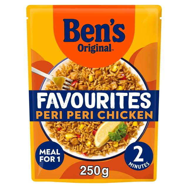 Ben's Original 250g Favourites Peri Peri Chicken & Vegetable Microwave Rice Meal