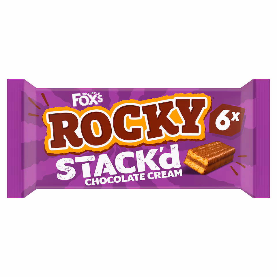Rocky STACK'd Chocolate Cream 6pk x 25g