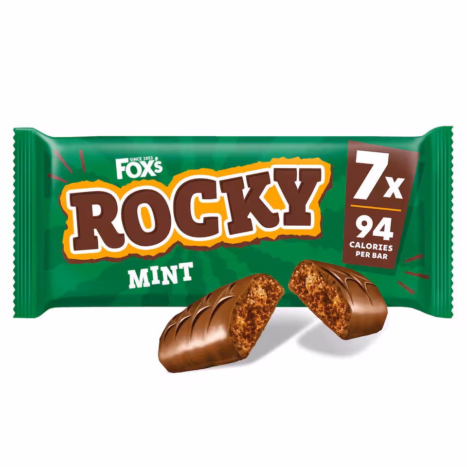 Fox's Rocky Mint Milk Chocolate Biscuit Bars 7 x 19.75g