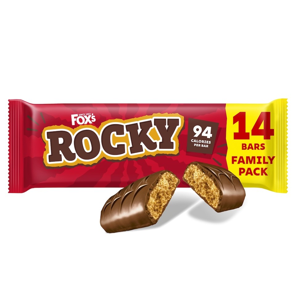 FOX'S ROCKY MILK CHOCOLATE BISCUIT BARS 14X19G