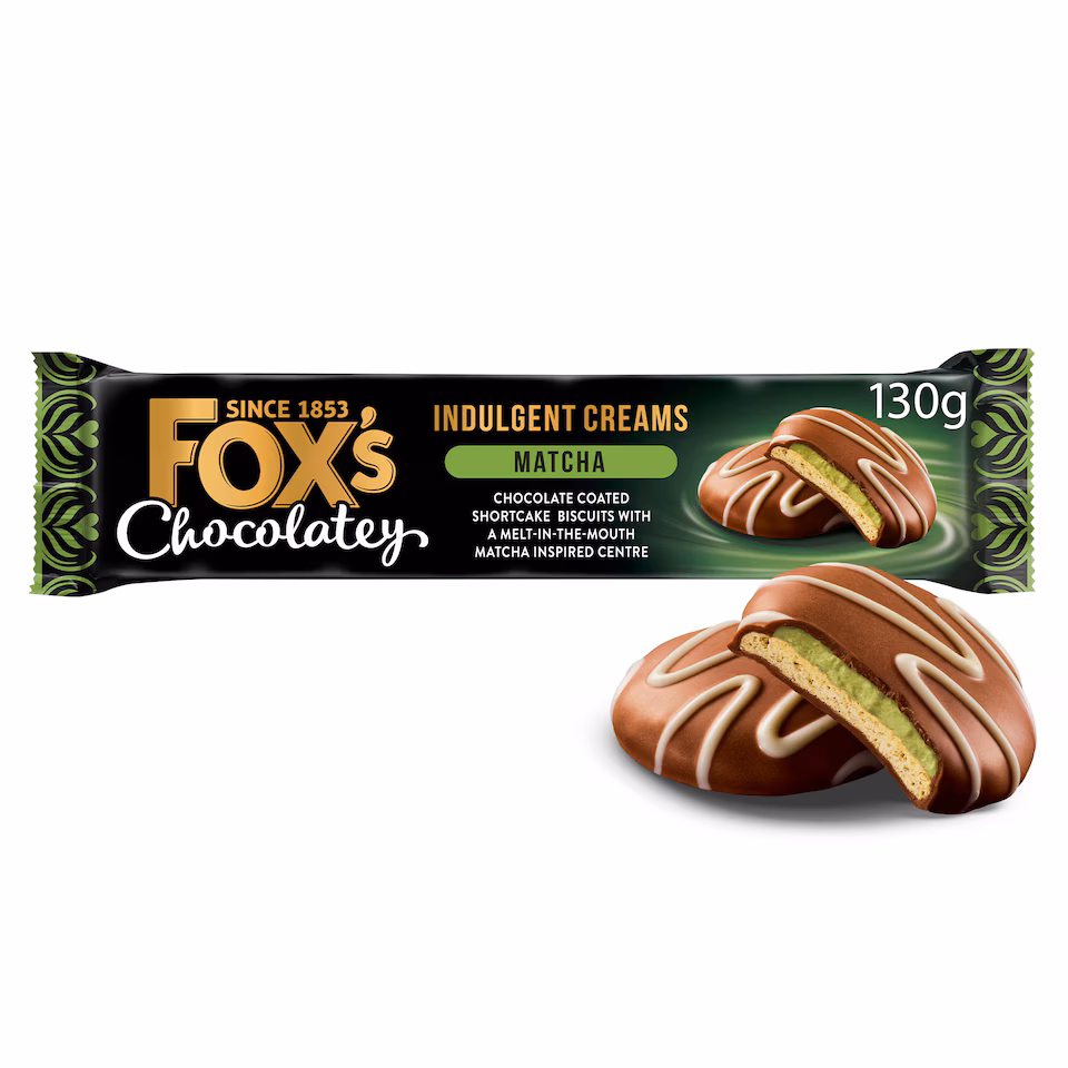 Fox’s Chocolatey Biscuits Matcha Indulgent Creams 122g