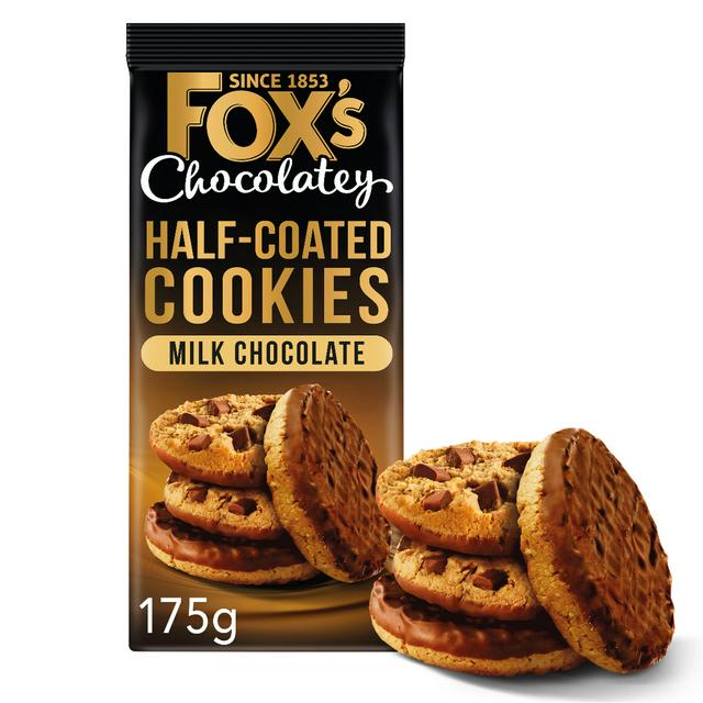 Fox's Biscuits Chunkie Half Coated Chocolate Cookies 175g