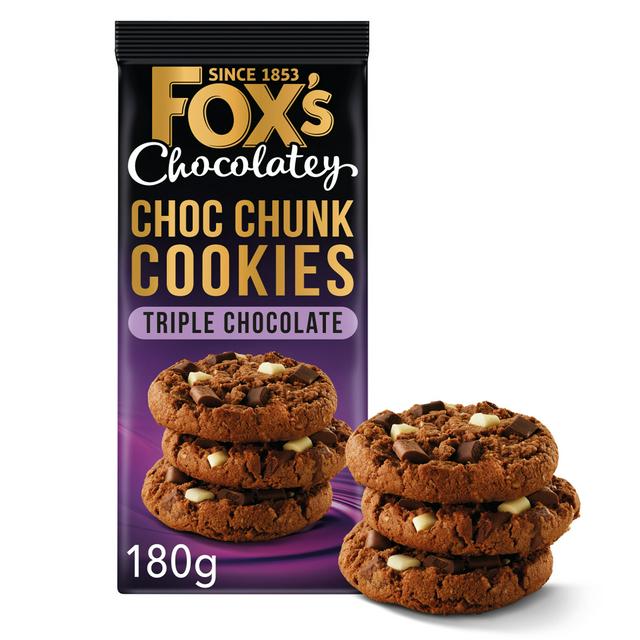 Fox's Biscuits Chunkie Triple Chocolate Cookies 180g