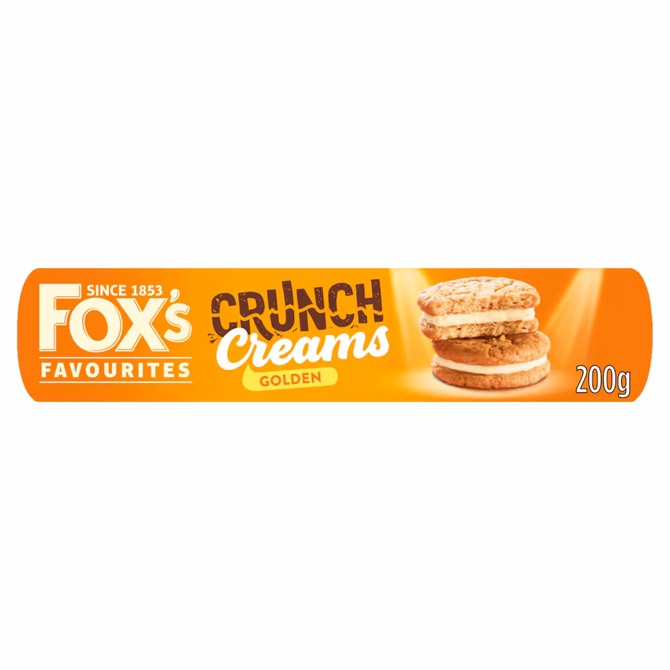 Fox's Favourites Crunch Creams Biscuits - Golden 200g