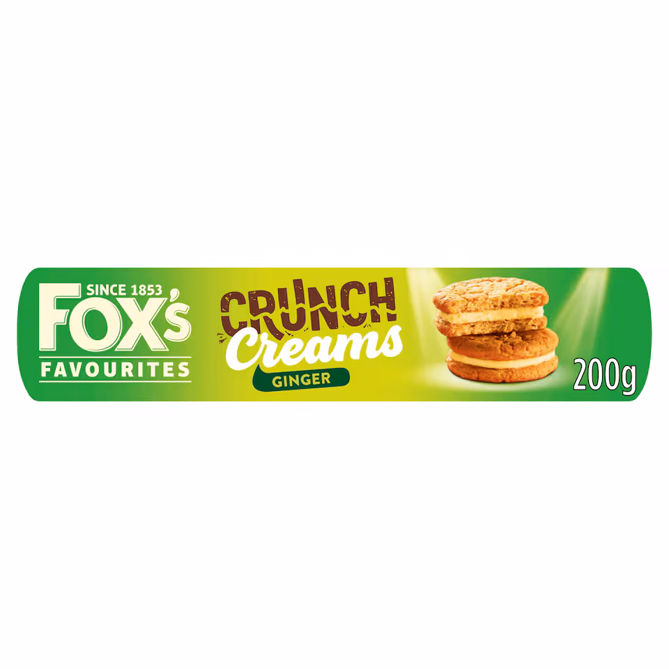 Fox's Favourites Crunch Creams Biscuits - Ginger 200g