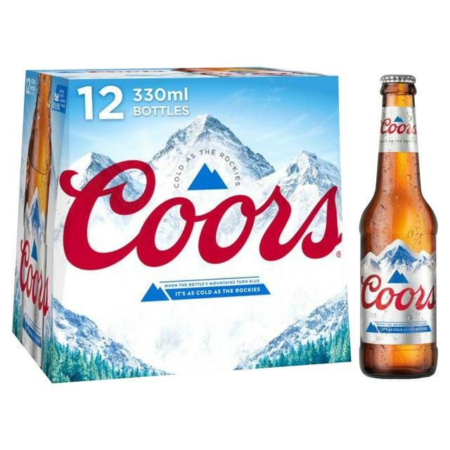 Coors Lager Beer Bottle 12 x 330ml