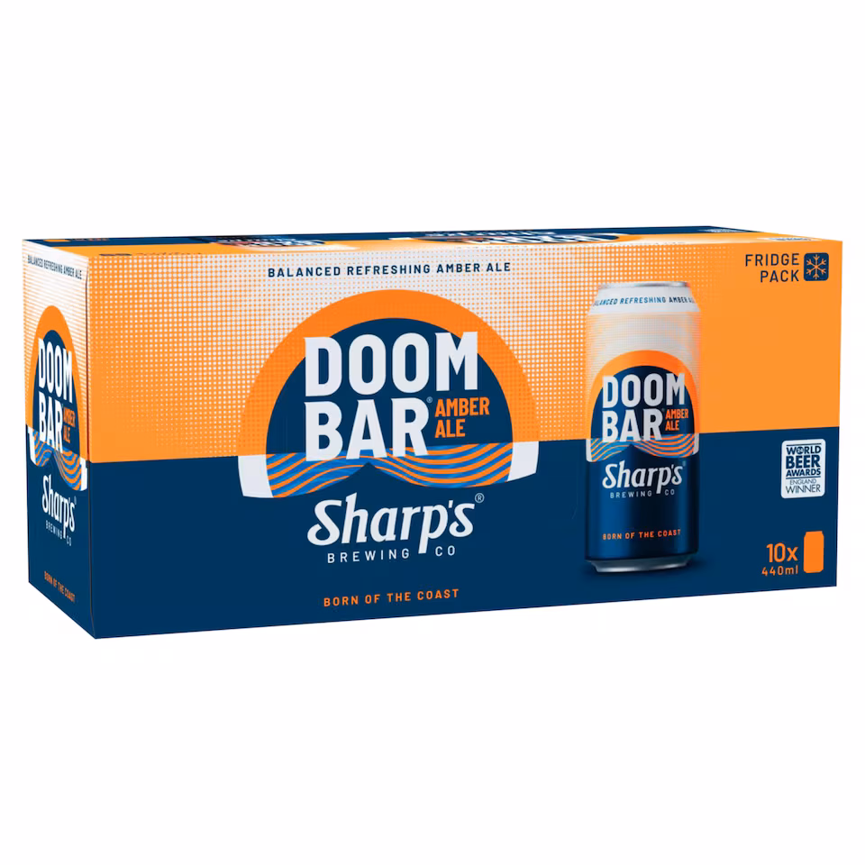 Sharp's Doom Bar Amber Ale Beer Can 10 x 440ml