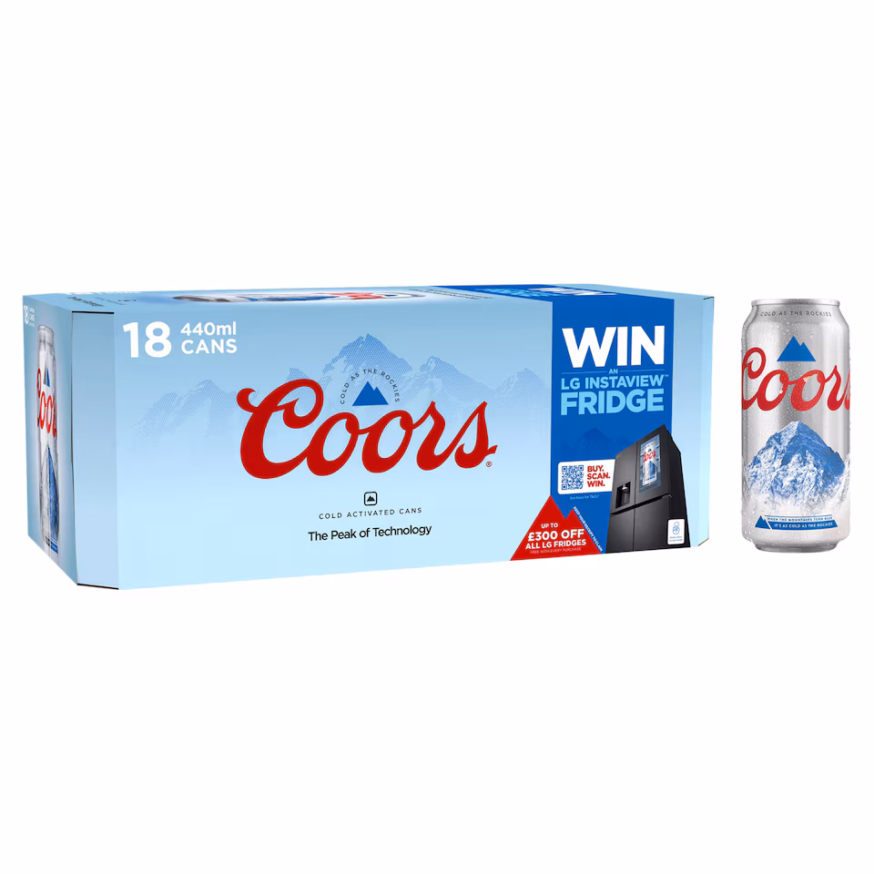 Coors Lager Beer 18 x 440ml
