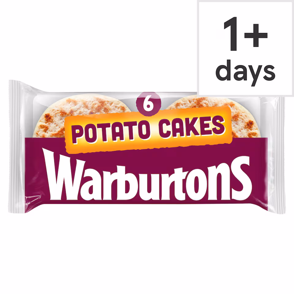 Warburtons Potato Cakes 6 Pack