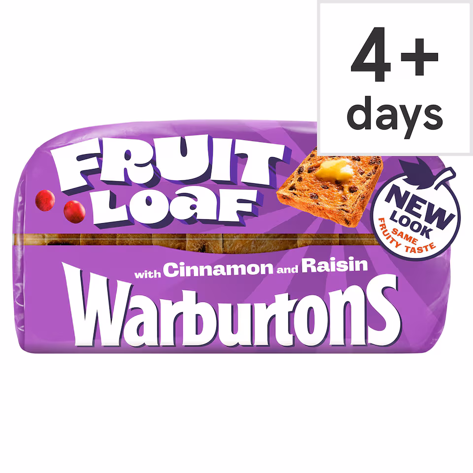 Warburtons Fruit Loaf With Cinnamon & Raisin 400G