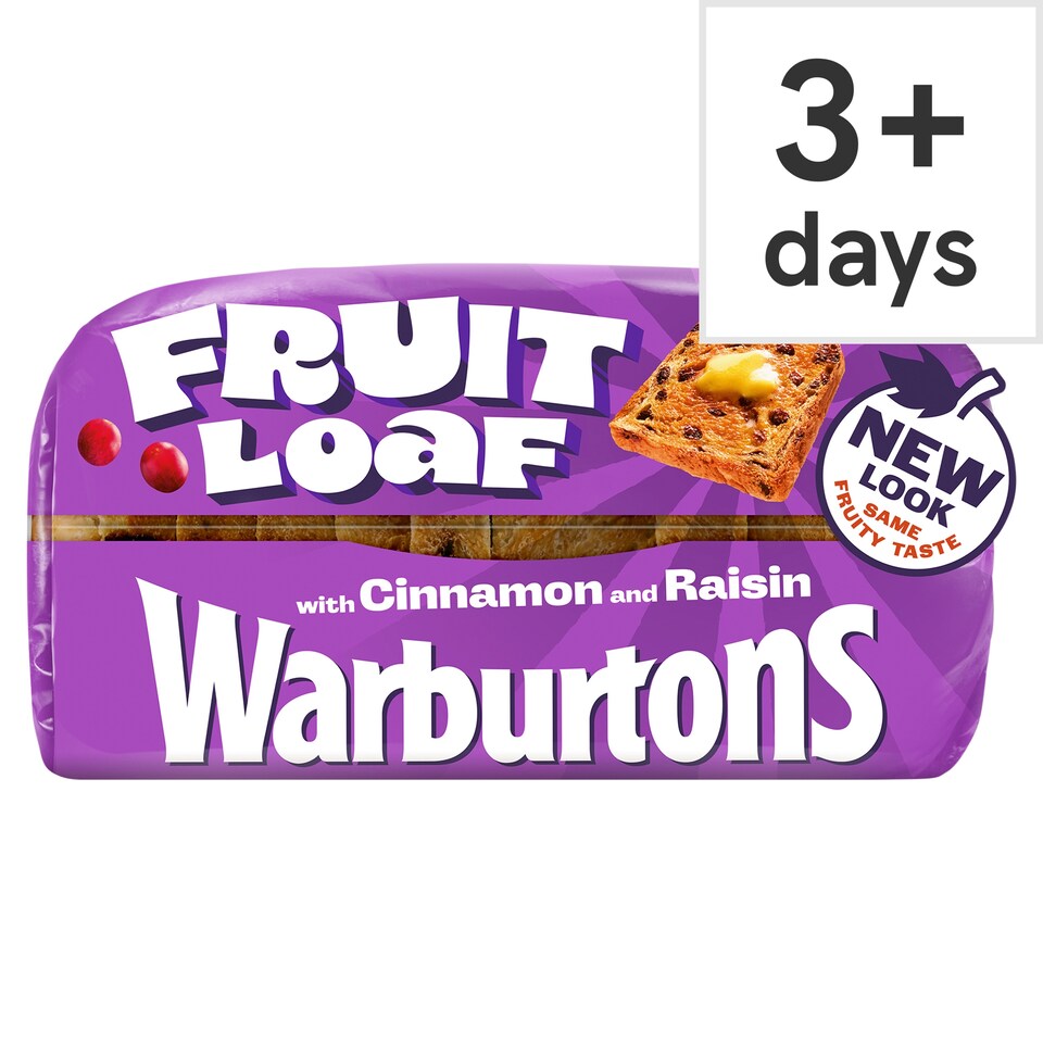Warburtons Fruit Loaf With Cinnamon & Raisin 400G