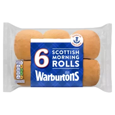 Warburtons 6 Scottish Morning Rolls