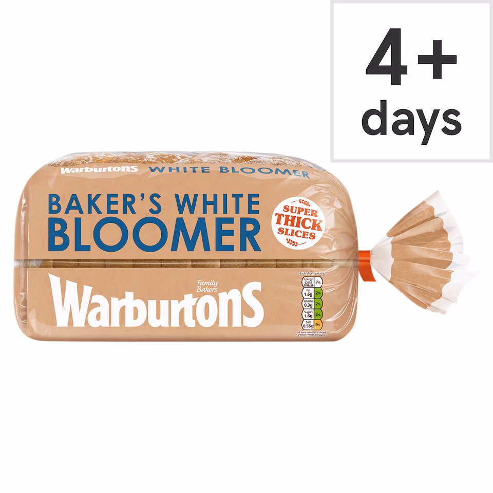Warburtons Baker's Bloomer White Bread 800g