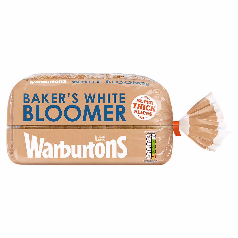 Warburtons Baker's Bloomer White Bread 800g