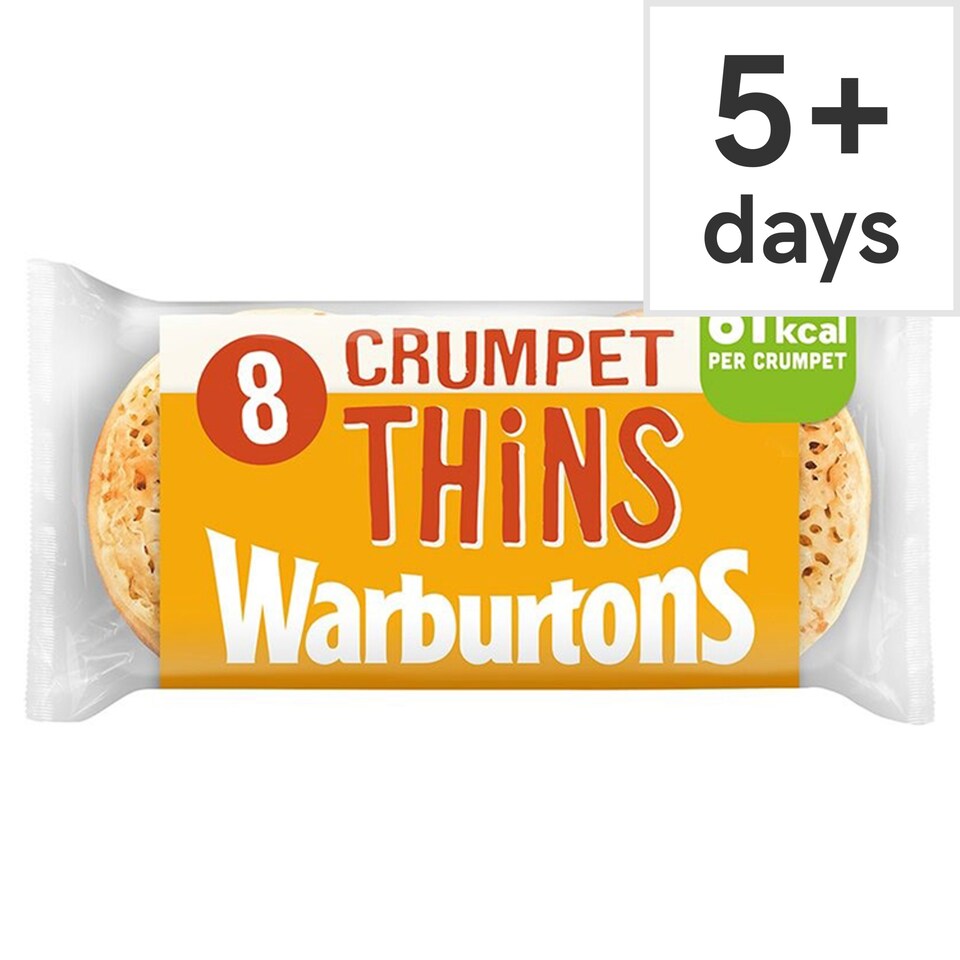 Warburtons Crumpet Thins 8 pack