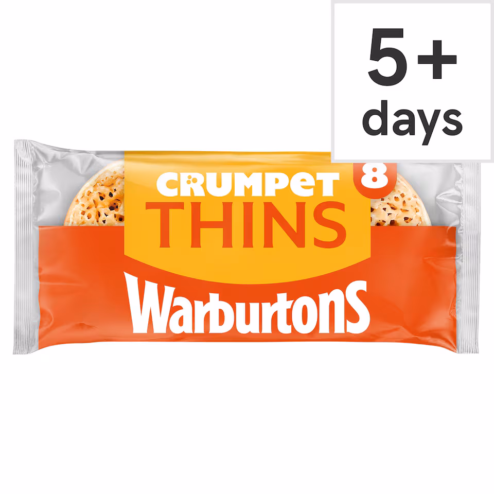 Warburtons Crumpet Thins 8 pack