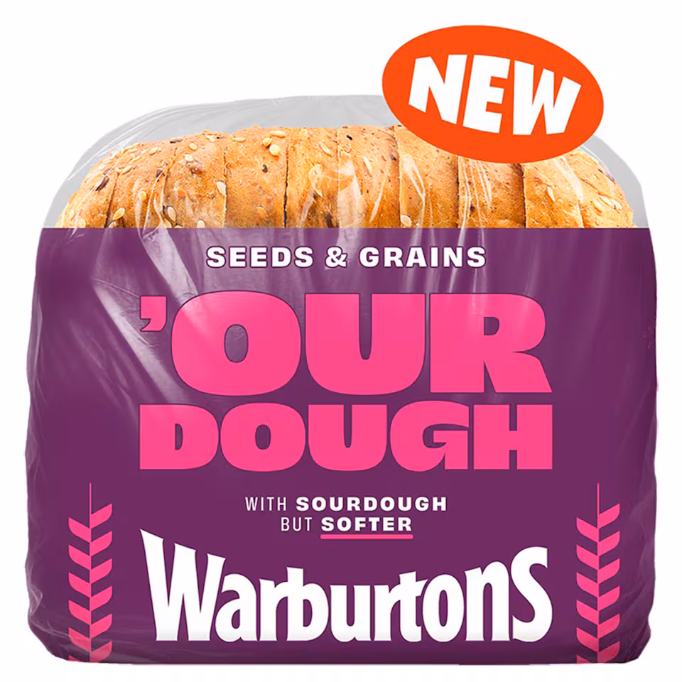 Warburtons Seeds & Grains Bread with Sourdough 400g