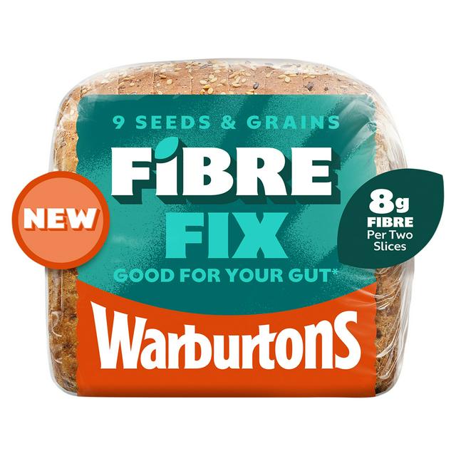 Warburtons 9 Seeds & Grain Fibre Fix Bread 500g