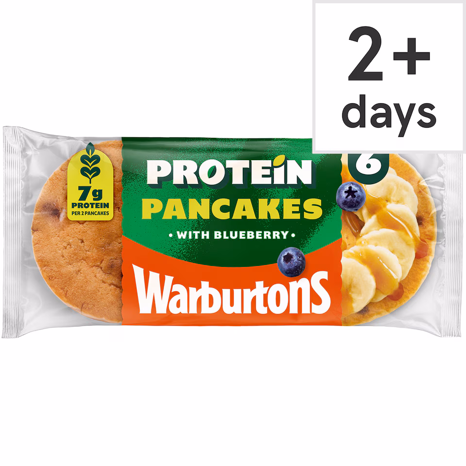 Warburtons 6 Protein Pancakes with Blueberry
