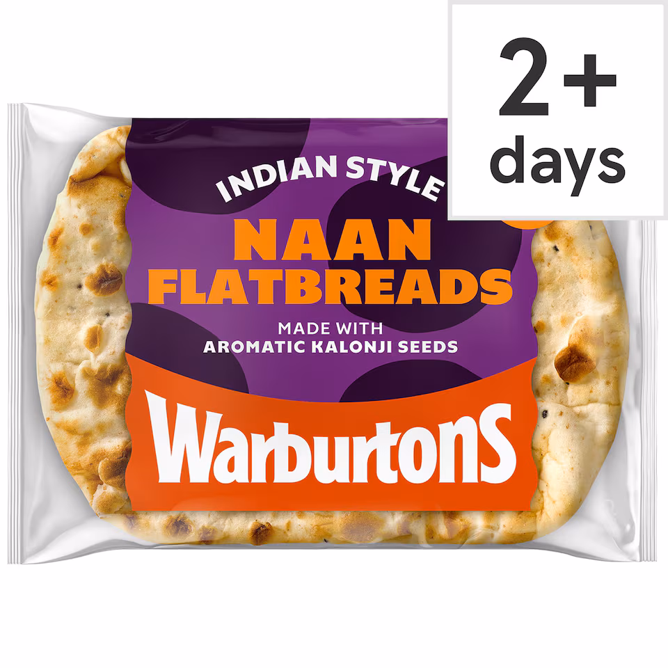 Warburtons 4 Naan Flatbreads