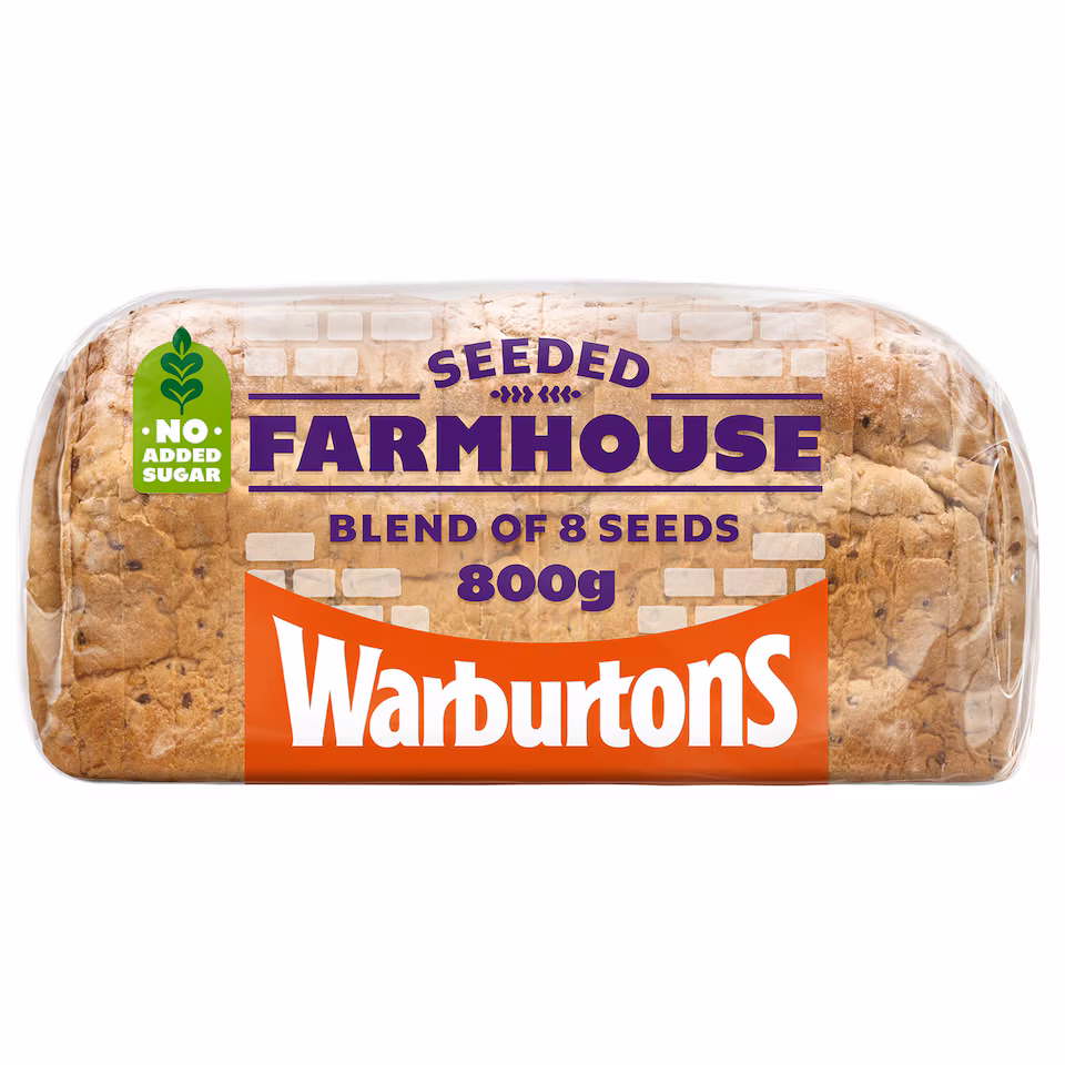 Warburtons Farmhouse Seeded Blend of 8 Seeds 800g