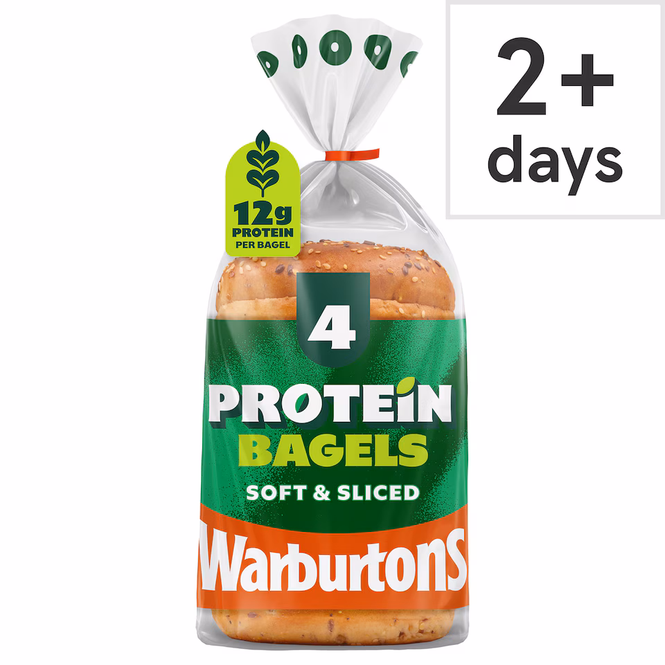 Warburtons 4 Protein Bagels
