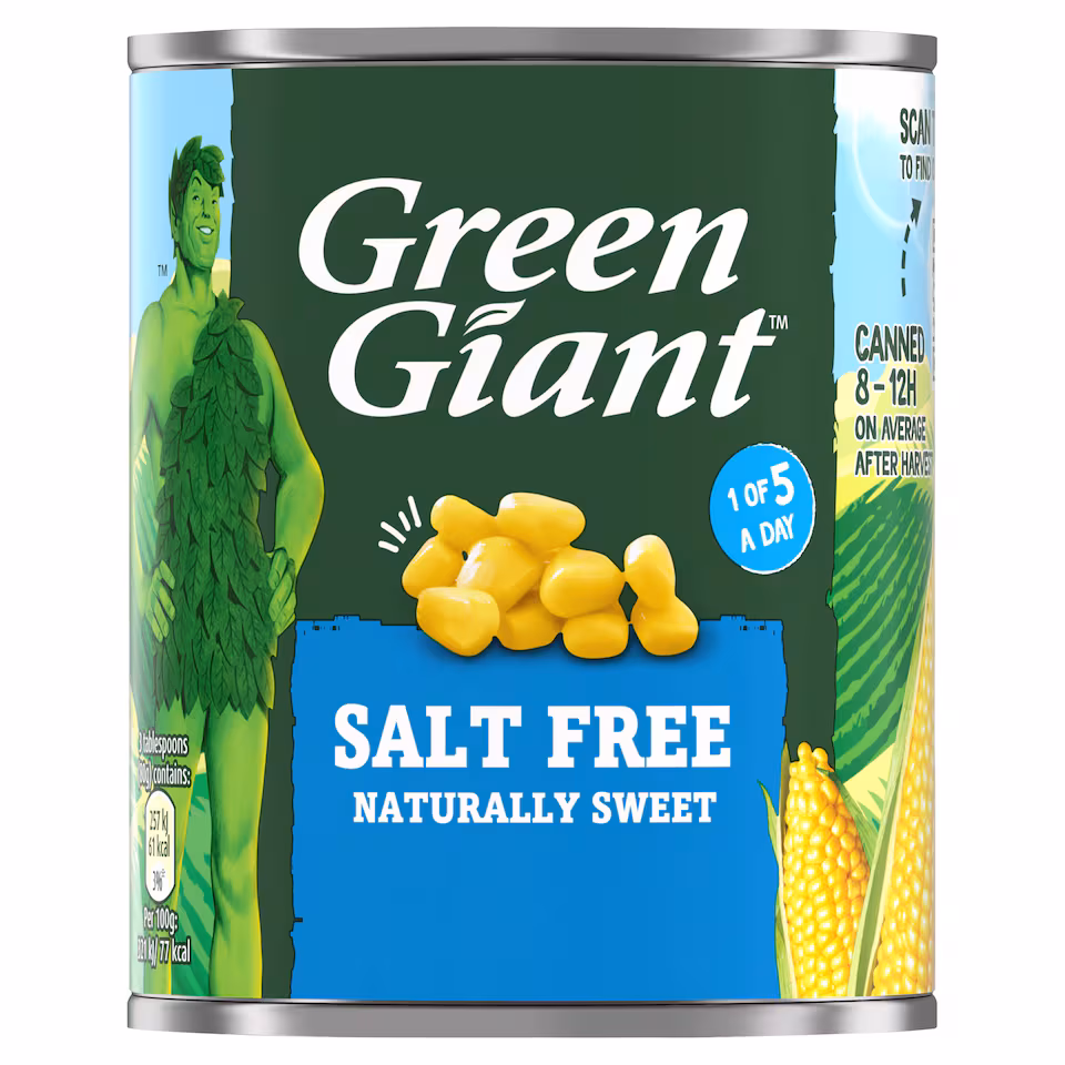 Green Giant Salt Free Sweetcorn 198G