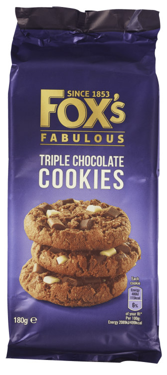 Fox's Cookies Triple Sjokolade 180g