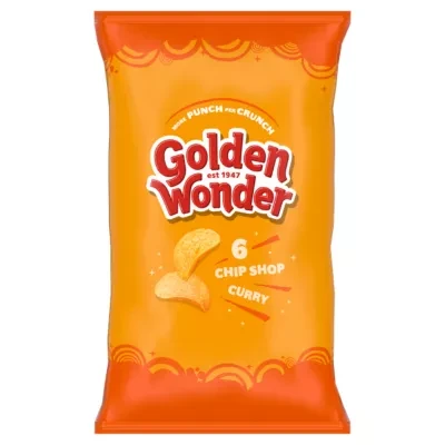 Golden Wonder Chip Shop Curry 6 x 25g