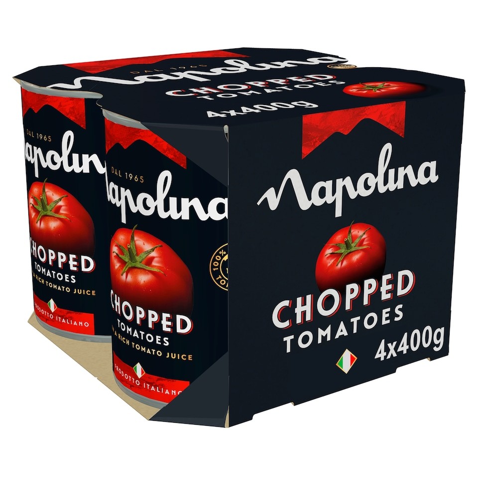Napolina Chopped Tomatoes 4 X 400G