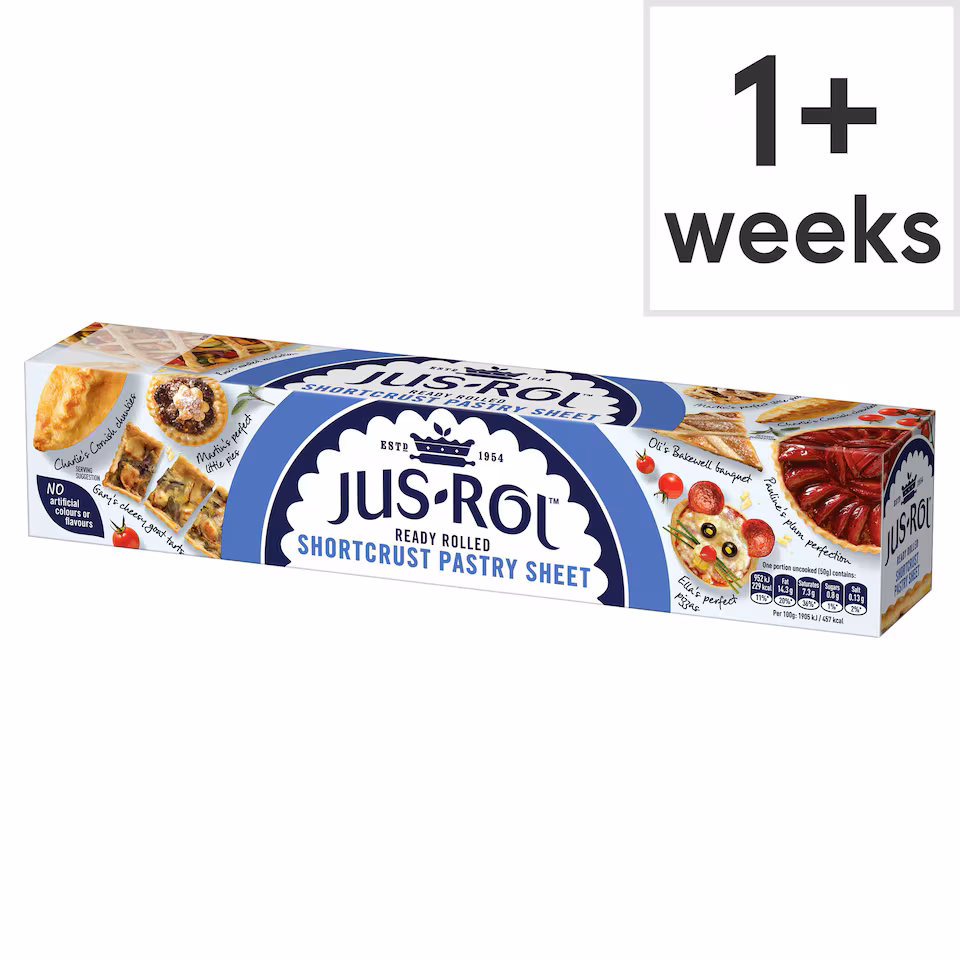 Jus-Rol Ready Rolled Shortcrust Pastry Sheet 320g