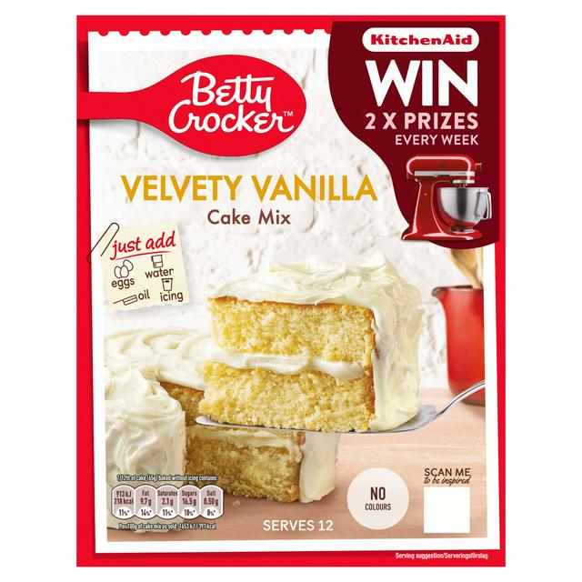 Betty Crocker Velvety Vanilla Cake Mix 425g