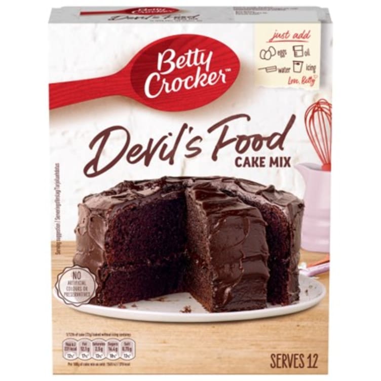 Cake Mix Devils Food 425g Betty Crocker