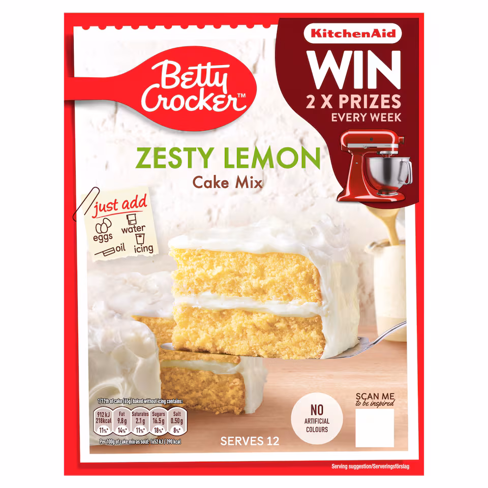 Betty Crocker Cake Mix - Zesty Lemon 425g