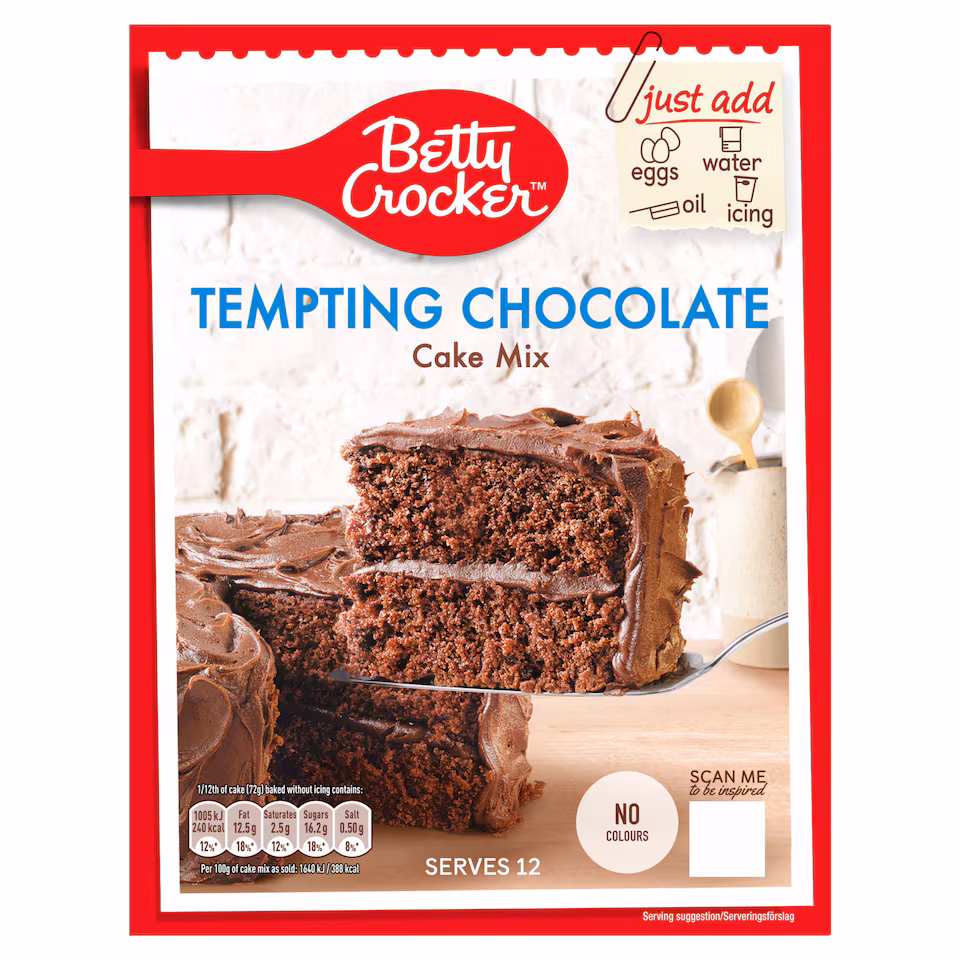Betty Crocker Cake Mix - Tempting Chocolate 425g