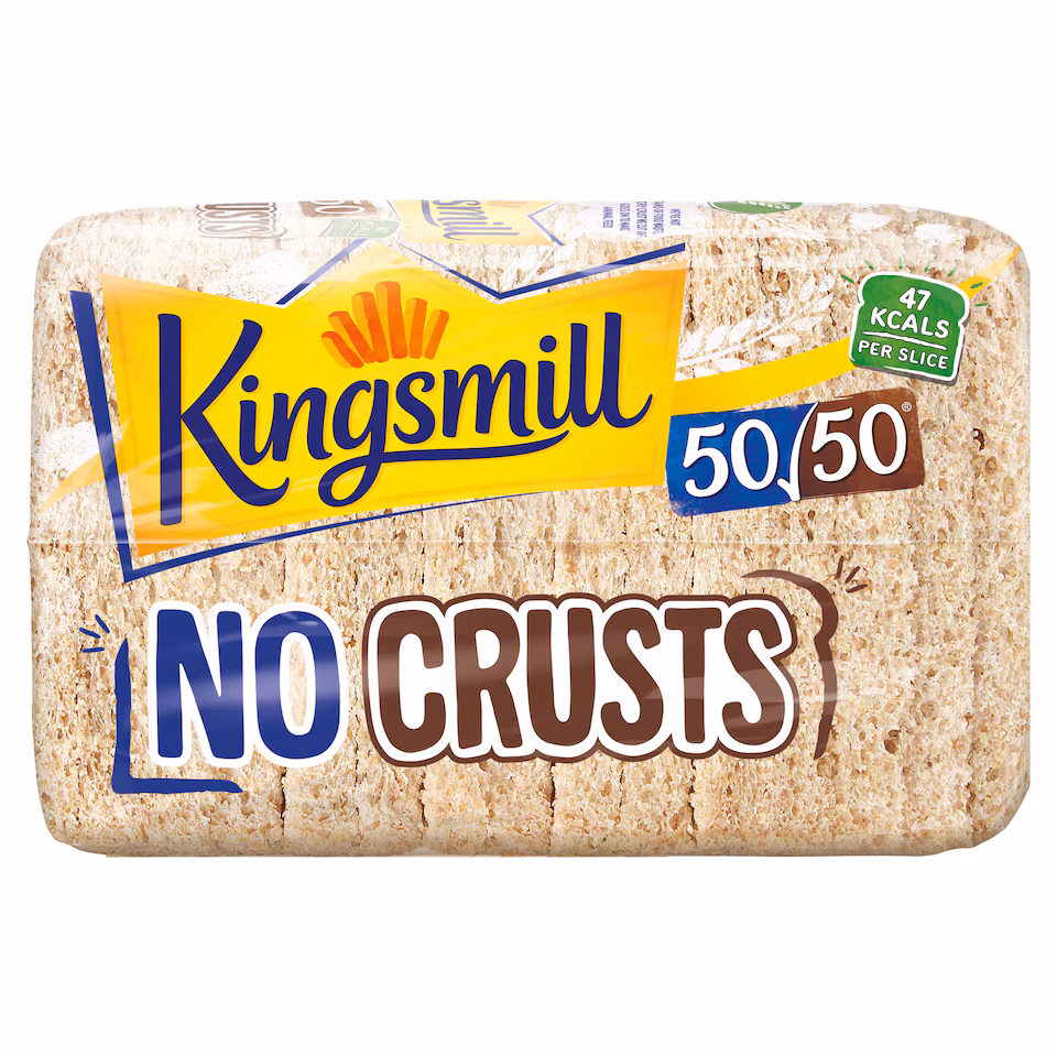 Kingsmill 50/50 No Crusts Bread Loaf 400g