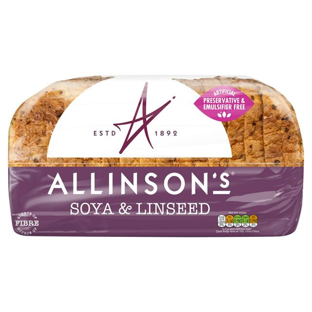 Allinson's Soya & Linseed Sliced Seeded Bread 750g