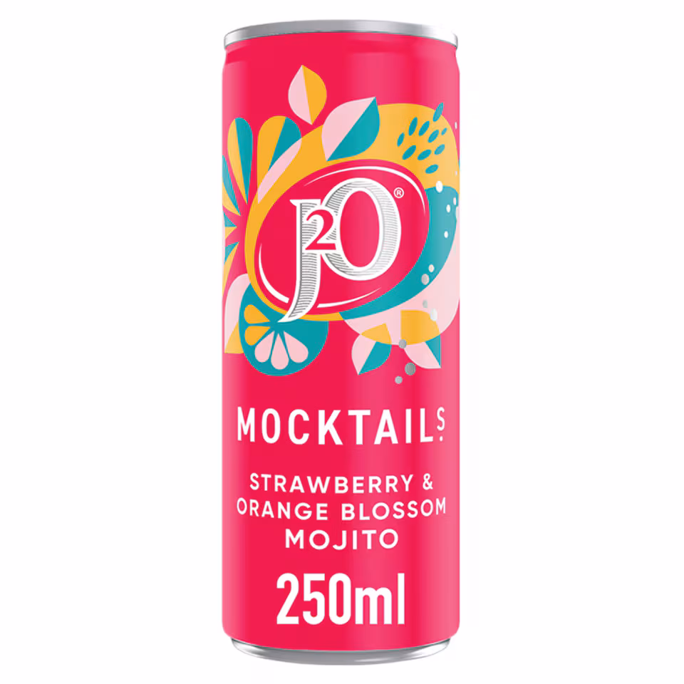 J20 Mocktails Strwb/Orng Blossom Mojito 250Ml