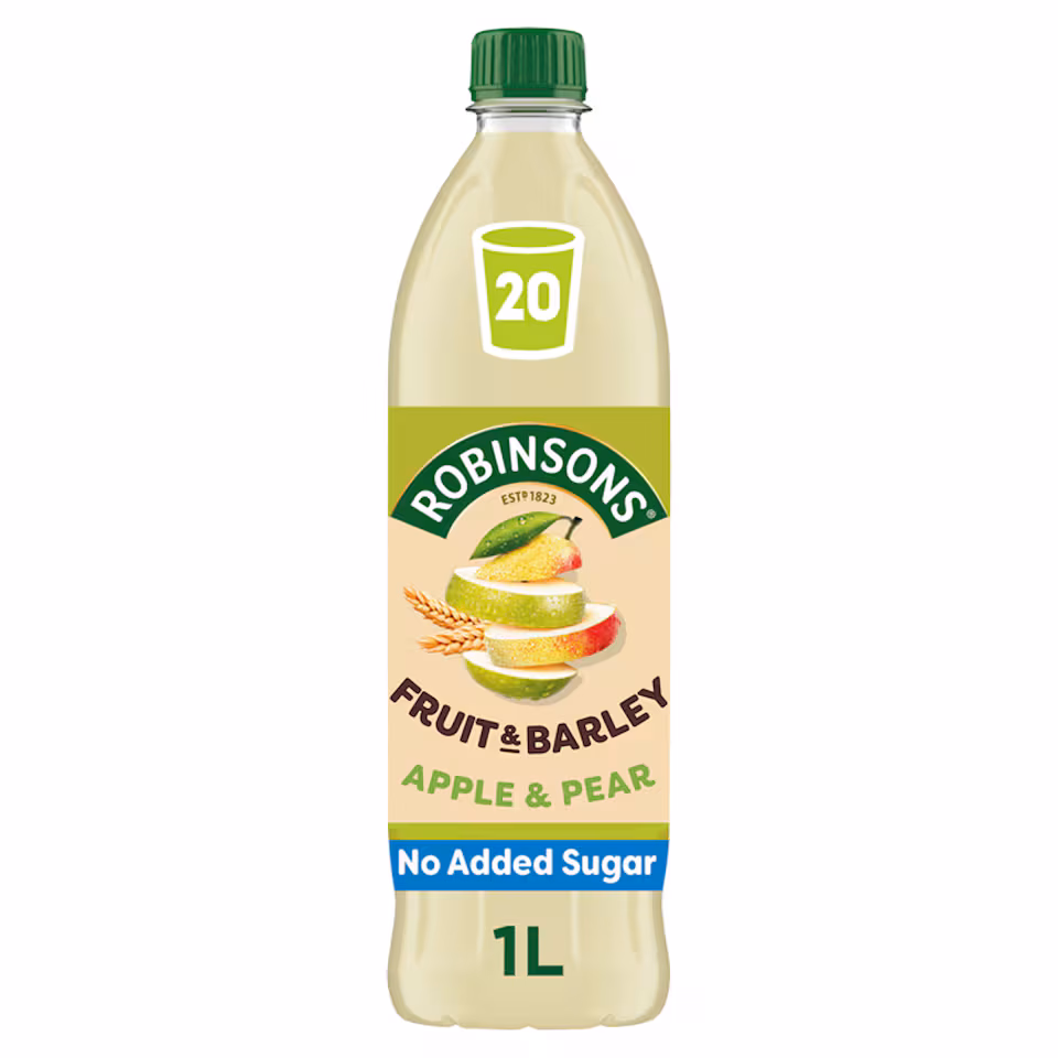 Robinsons Fruit & Barley with Vitamins Apple & Pear Squash 1L
