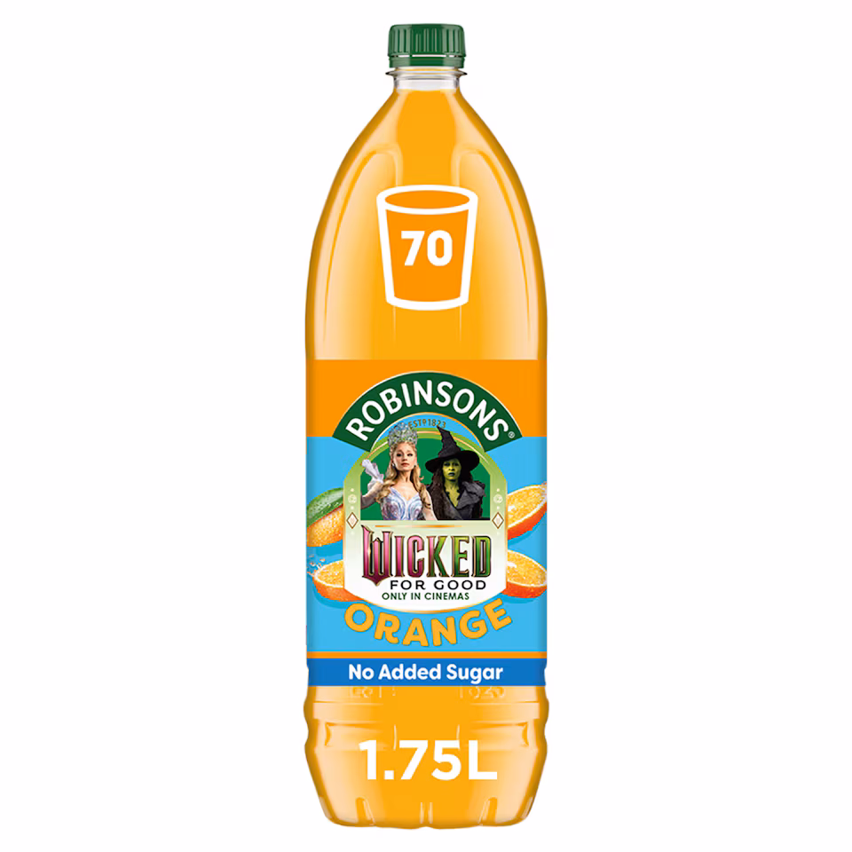 Robinsons Double Strength Orange No Added Sugar Squash 1.75L