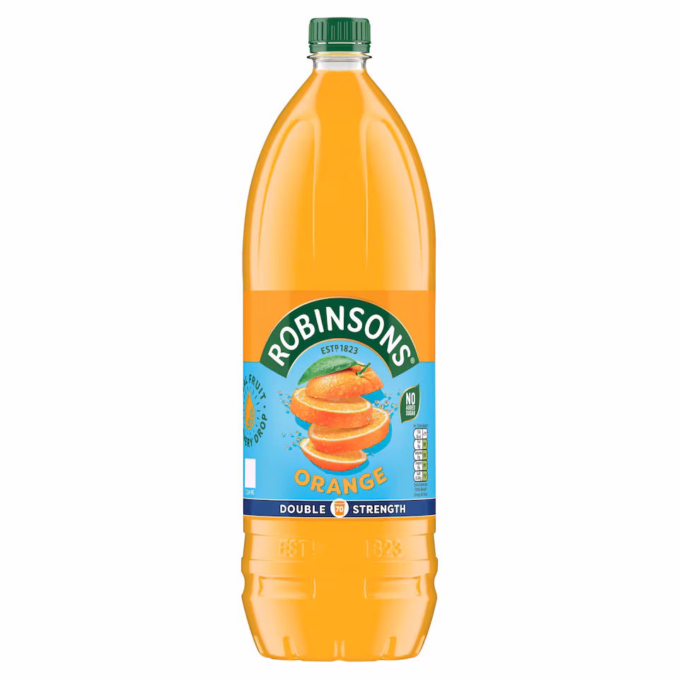 Robinsons Double Strength Orange No Added Sugar Squash 1.75L