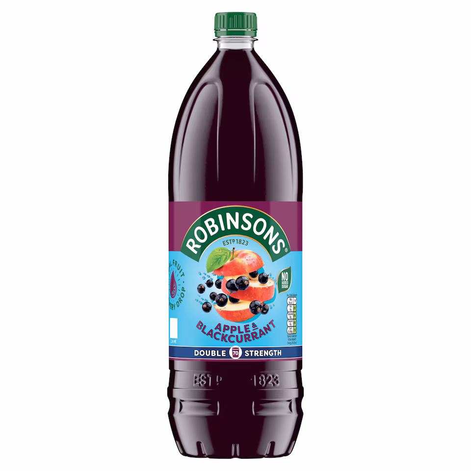 Robinsons Double Strength Apple & Blackcurrant Squash 1.75L