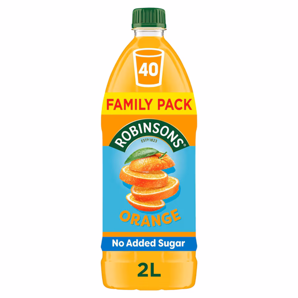 Robinsons Orange No Added Sugar Squash 2L